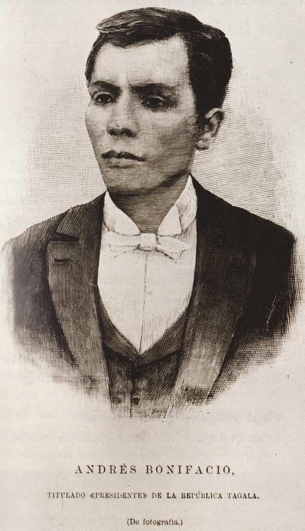 Larawan ni Andres Bonifacio mula sa La Ilustración Española y Americana, 1897